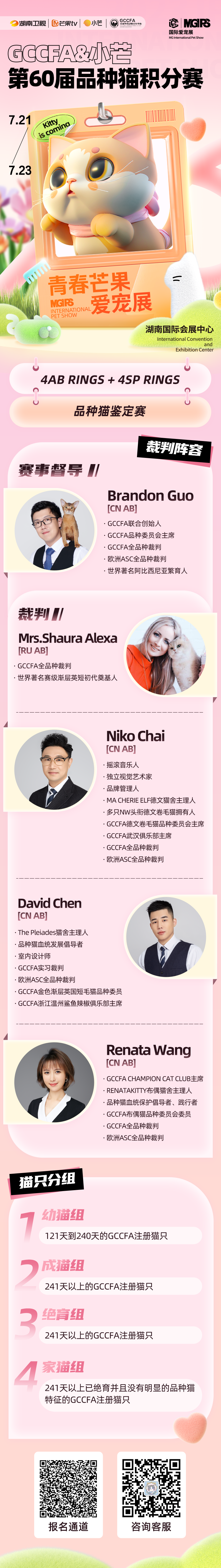 来点「萌」料！GCCFA&amp;小芒第60届品种猫积分赛重磅来袭！！