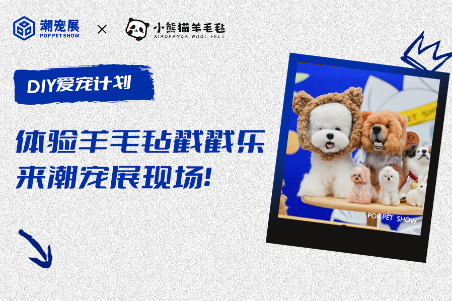 不要放过！潮宠展限时教学机会，顶级羊毛毡老师亲临现场，手残也能戳戳乐DIY！